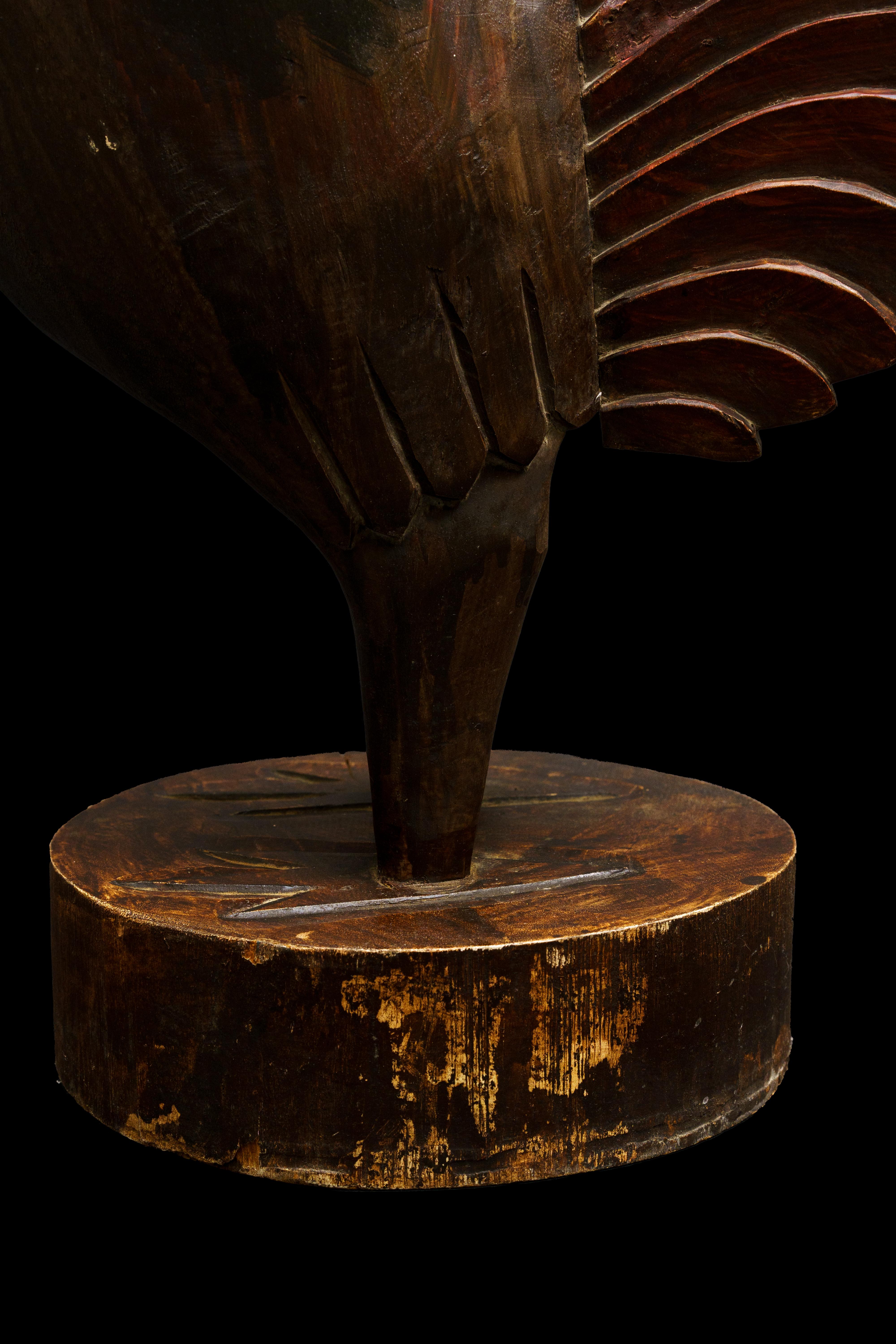 rooster carving