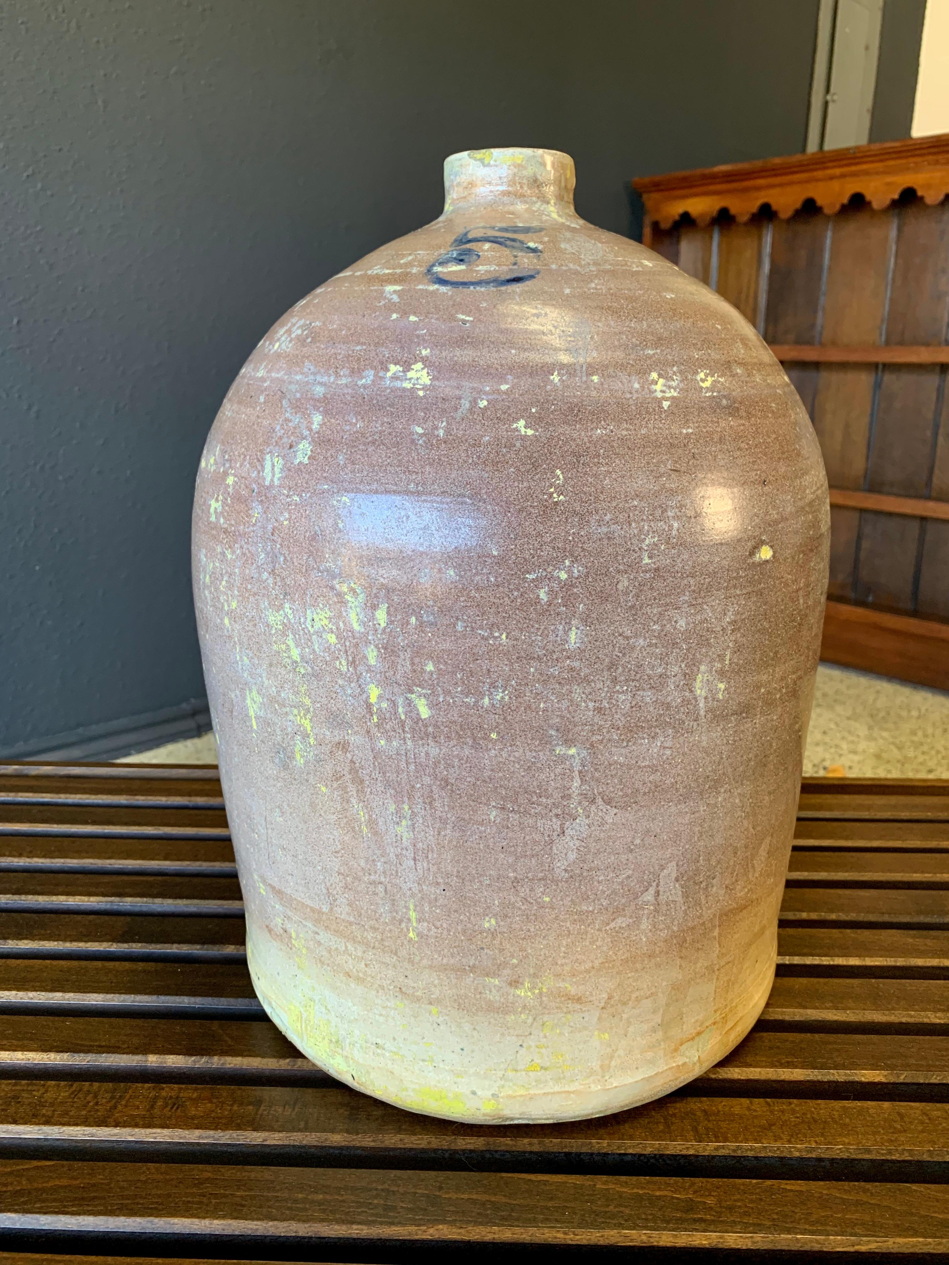 Volkskunst Keramik Steingut Krug im Angebot 1