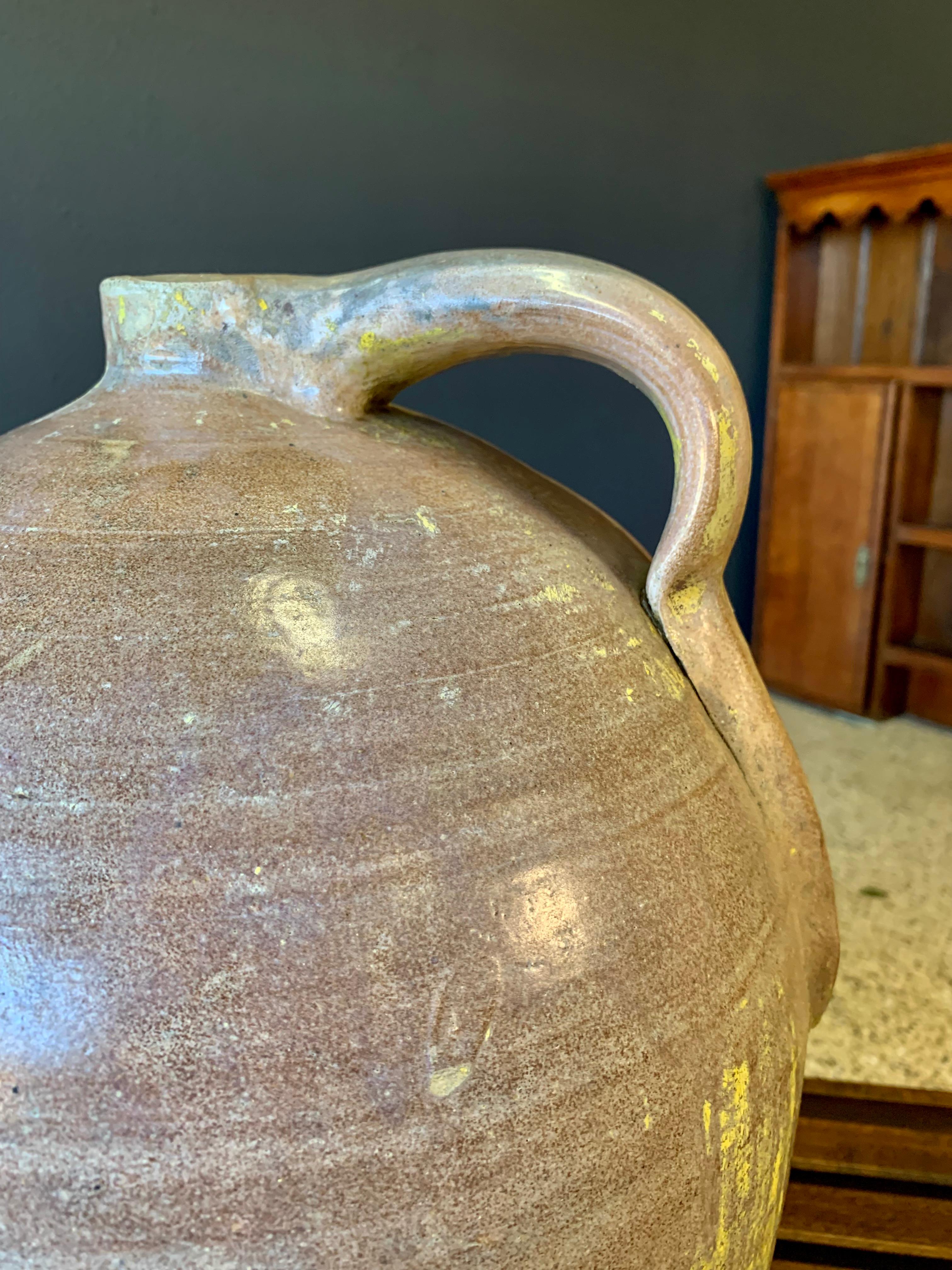 Volkskunst Keramik Steingut Krug im Angebot 2