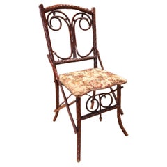 Folk Art Chair, Black Forest In Branches