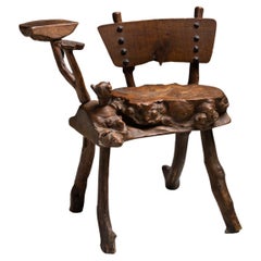 Folk Art Chair, France, Circa 1890