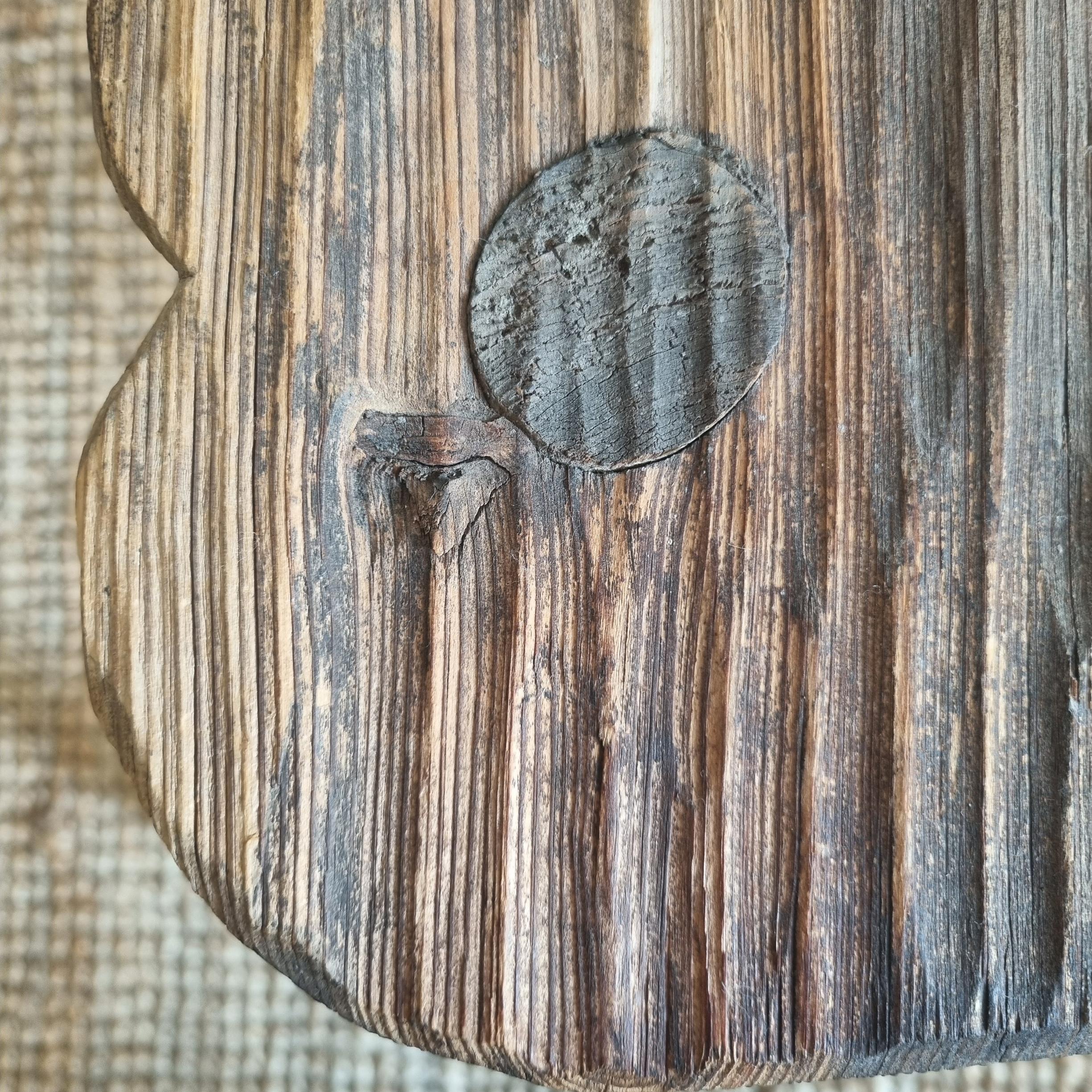 Pine Folk Art Chair from Finland ca 1930 For Sale