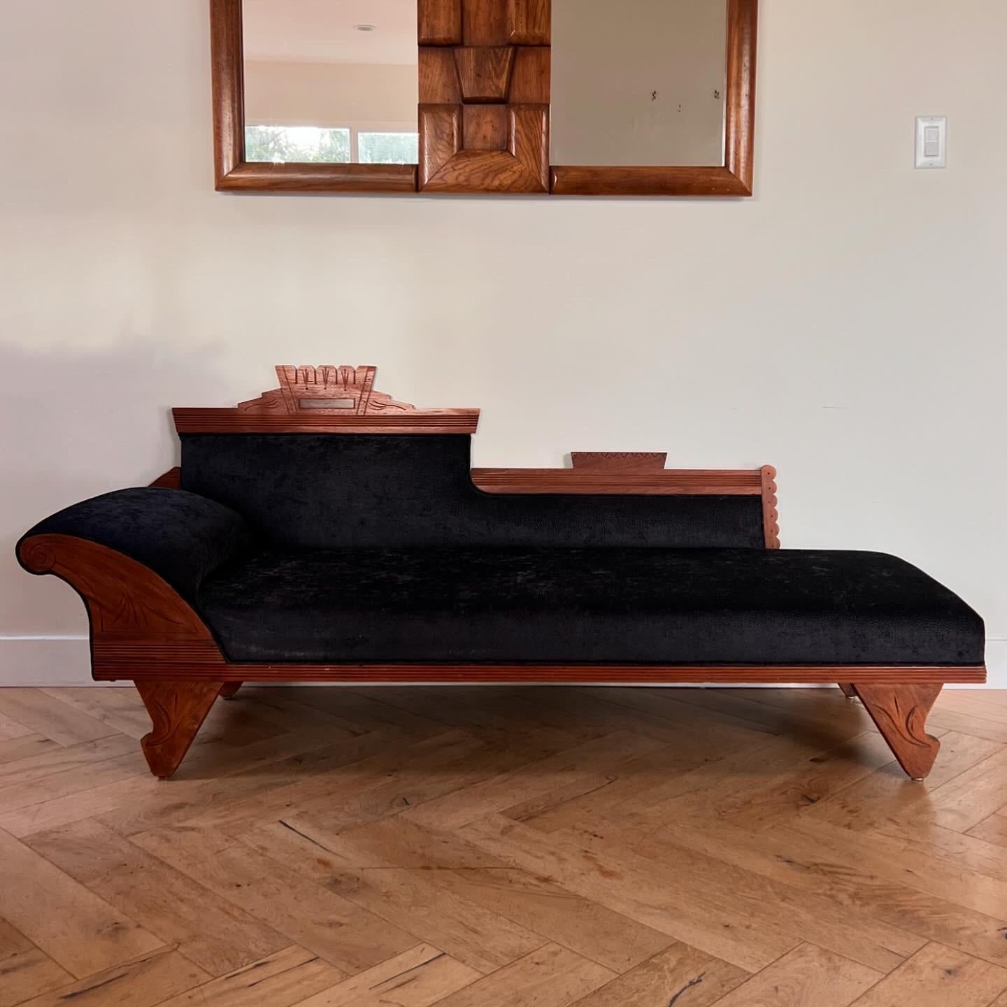 Folk art chaise longue, early 20th century 3
