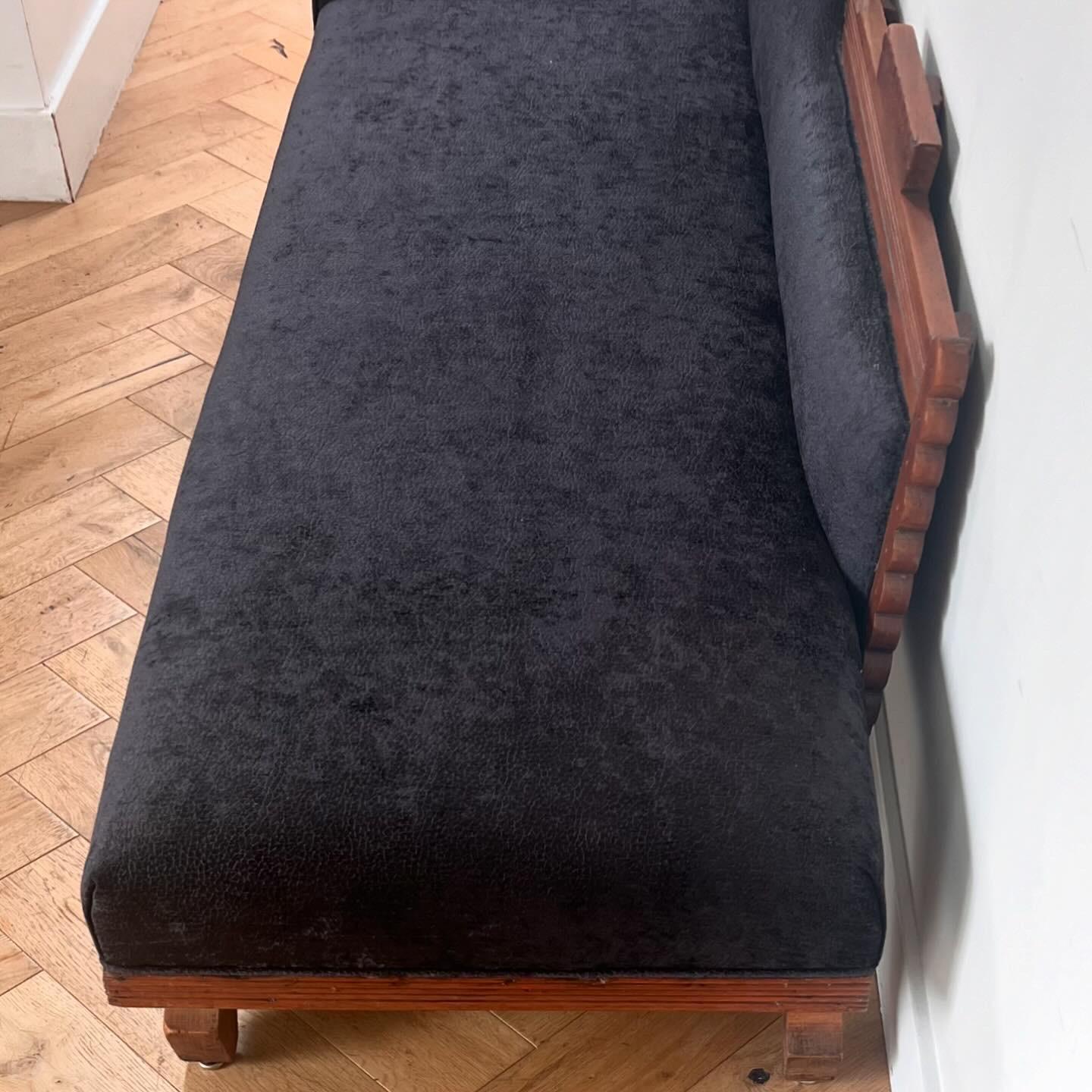Folk art chaise longue, early 20th century 4