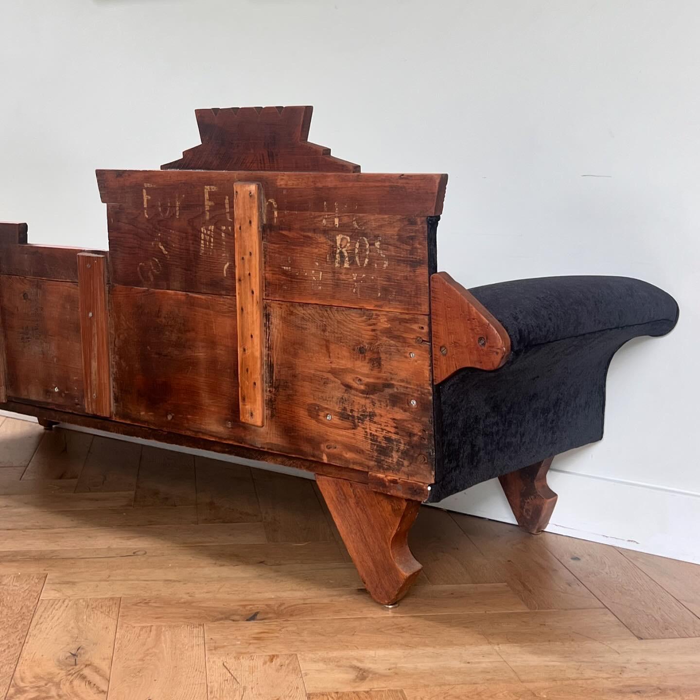 Folk art chaise longue, early 20th century 1
