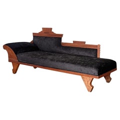 Chaise longue de arte popular, principios del siglo XX