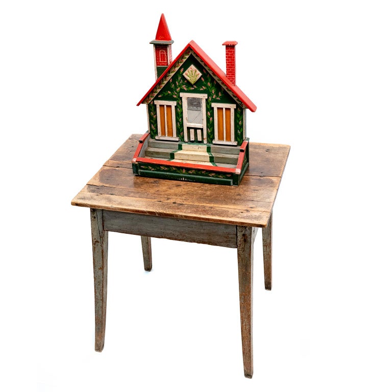 American Folk Art Cottage Comb Tray Shelf, Circa Late 1800s For Sale