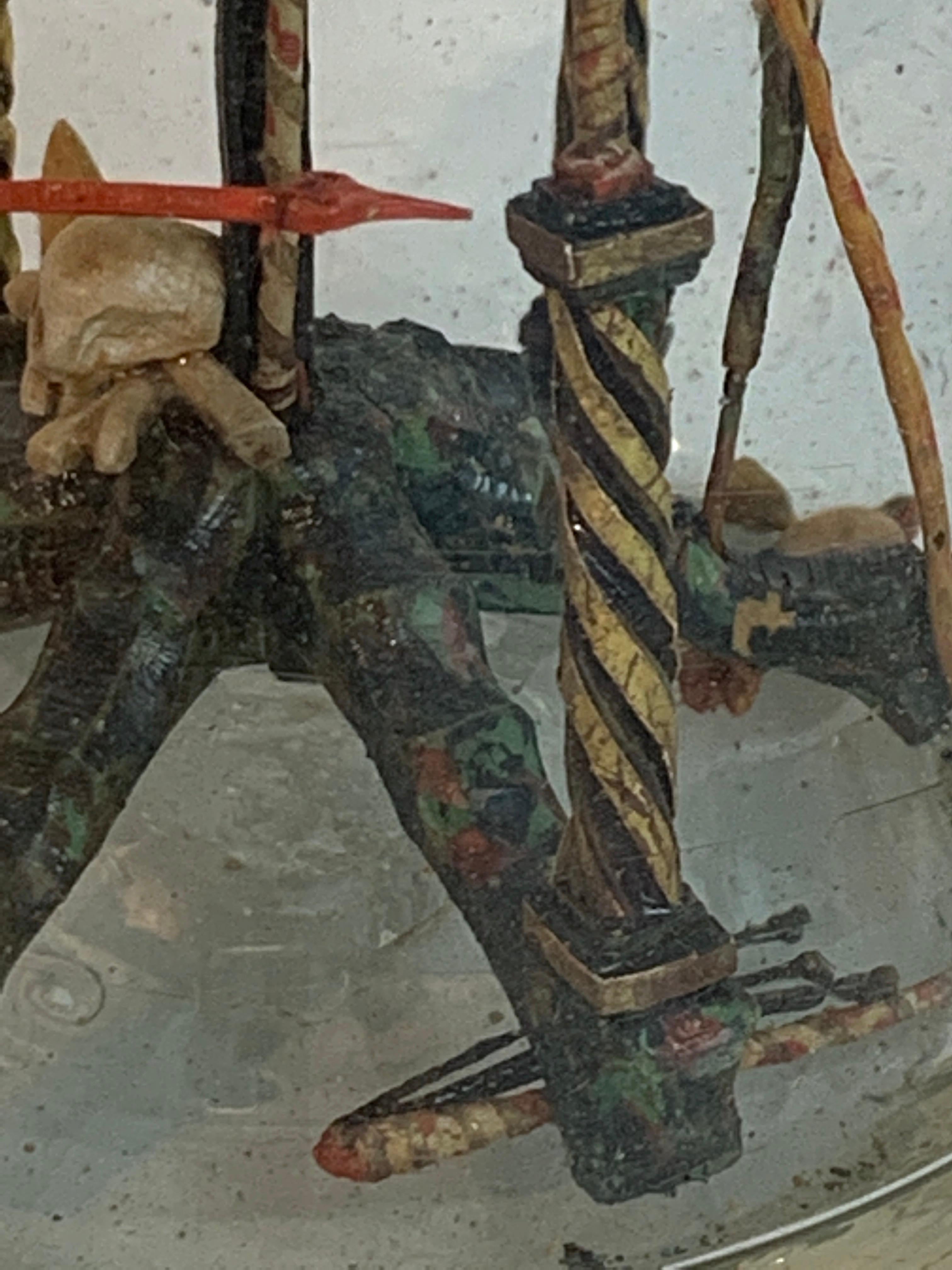 Folk Art Crucifixion Scene in a Bottle 8