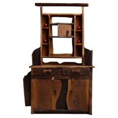 Folk Art Cupboard, France circa 1960