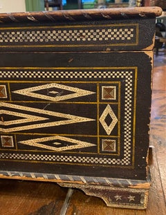 Folk Art Decorated Chest, circa Late 1940s