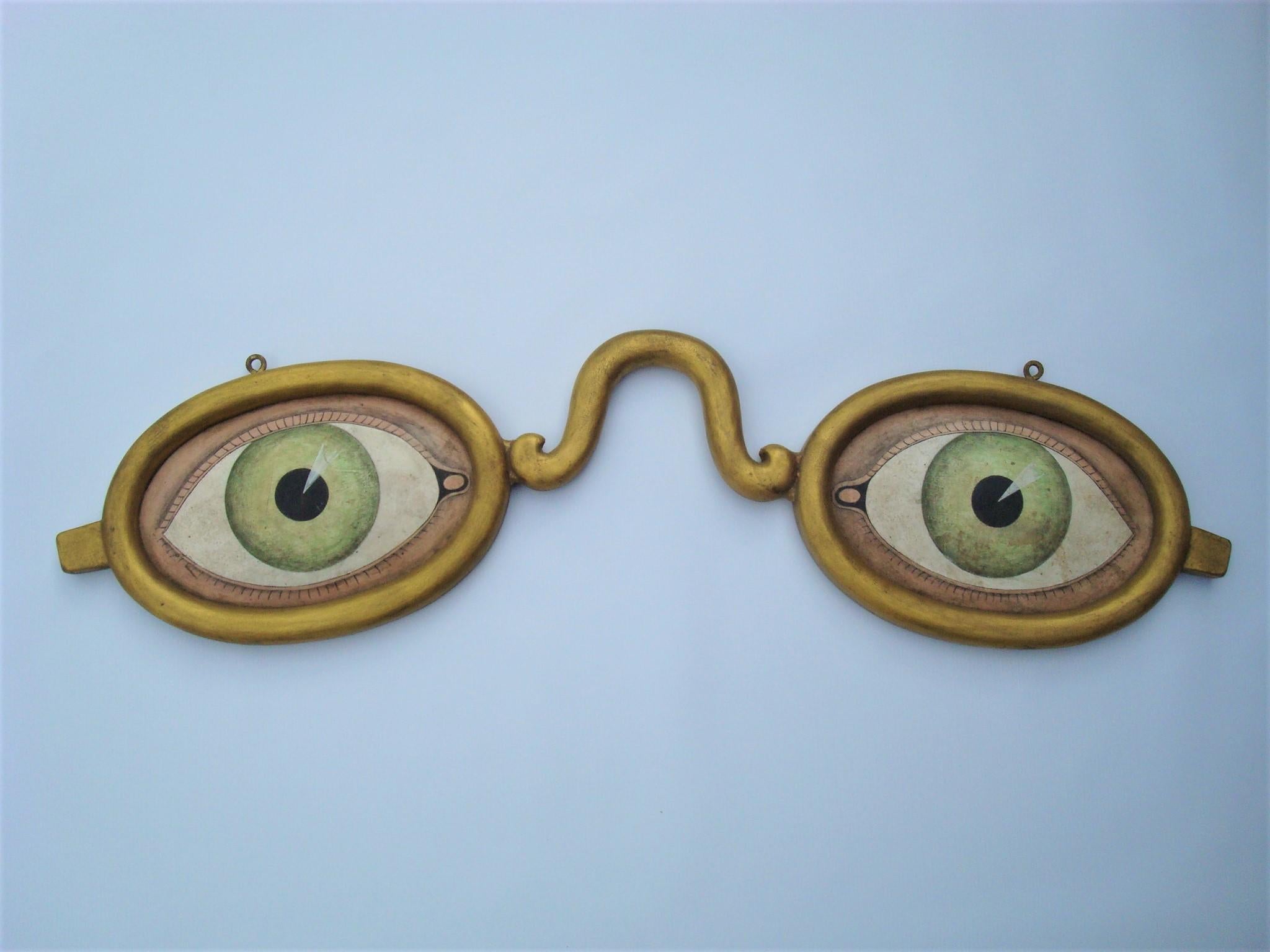 American Folk Art Decorative Spectacles, Eyeglasses Optometrist Trade Sign