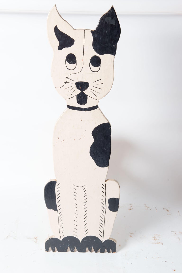 Folk Art Dog Bench or Shelf For Sale 1