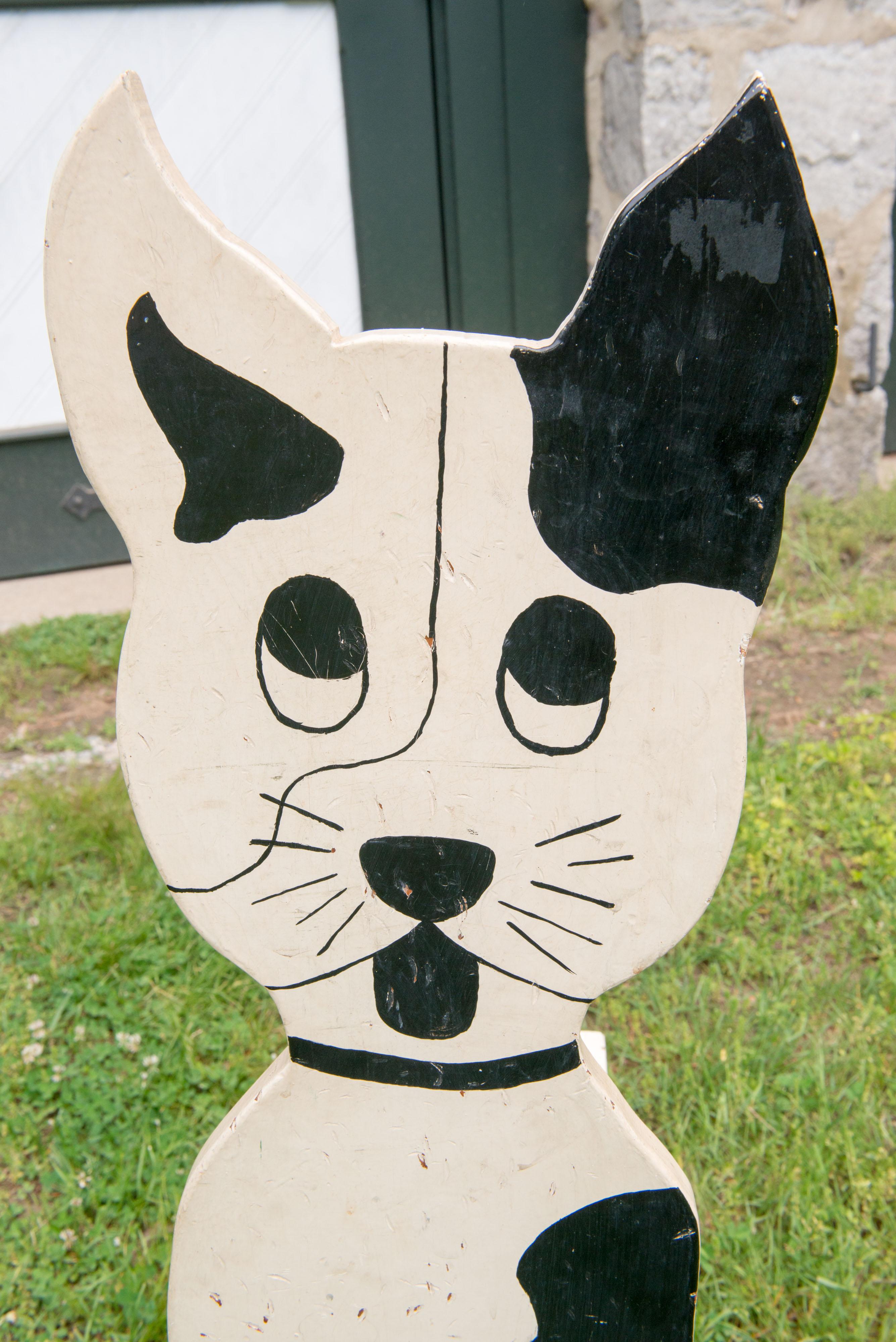 American Folk Art Dog Bench or Shelf For Sale