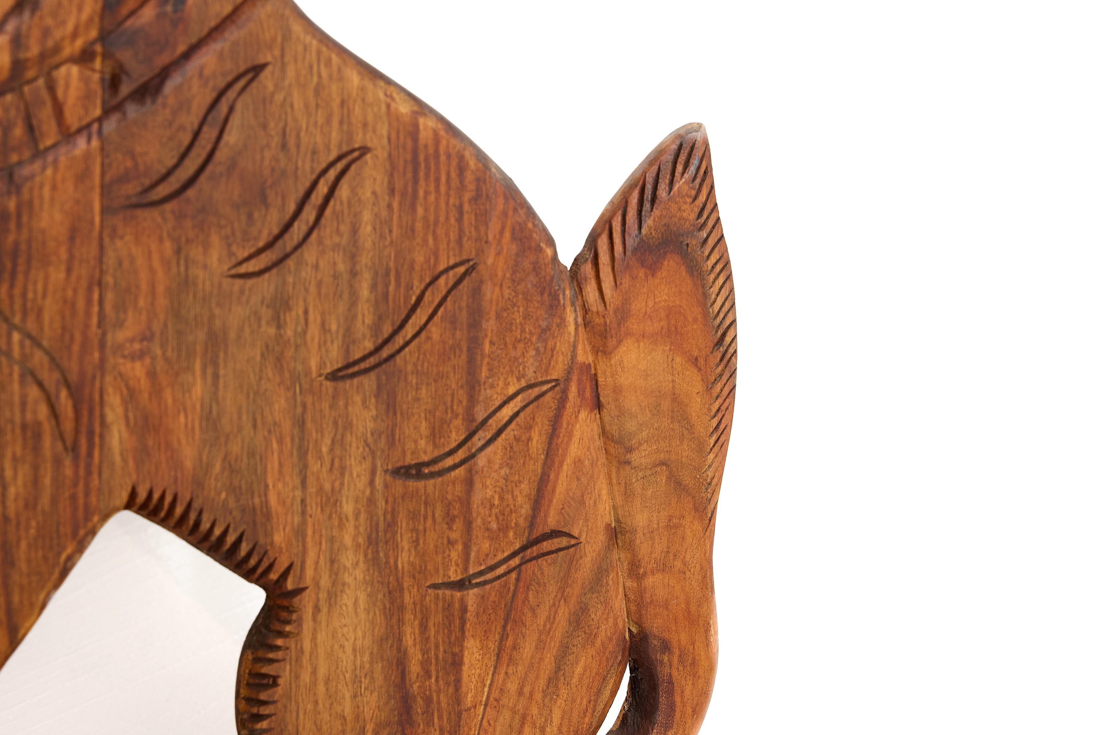 Folk Art Dog Profile Step Stool 7