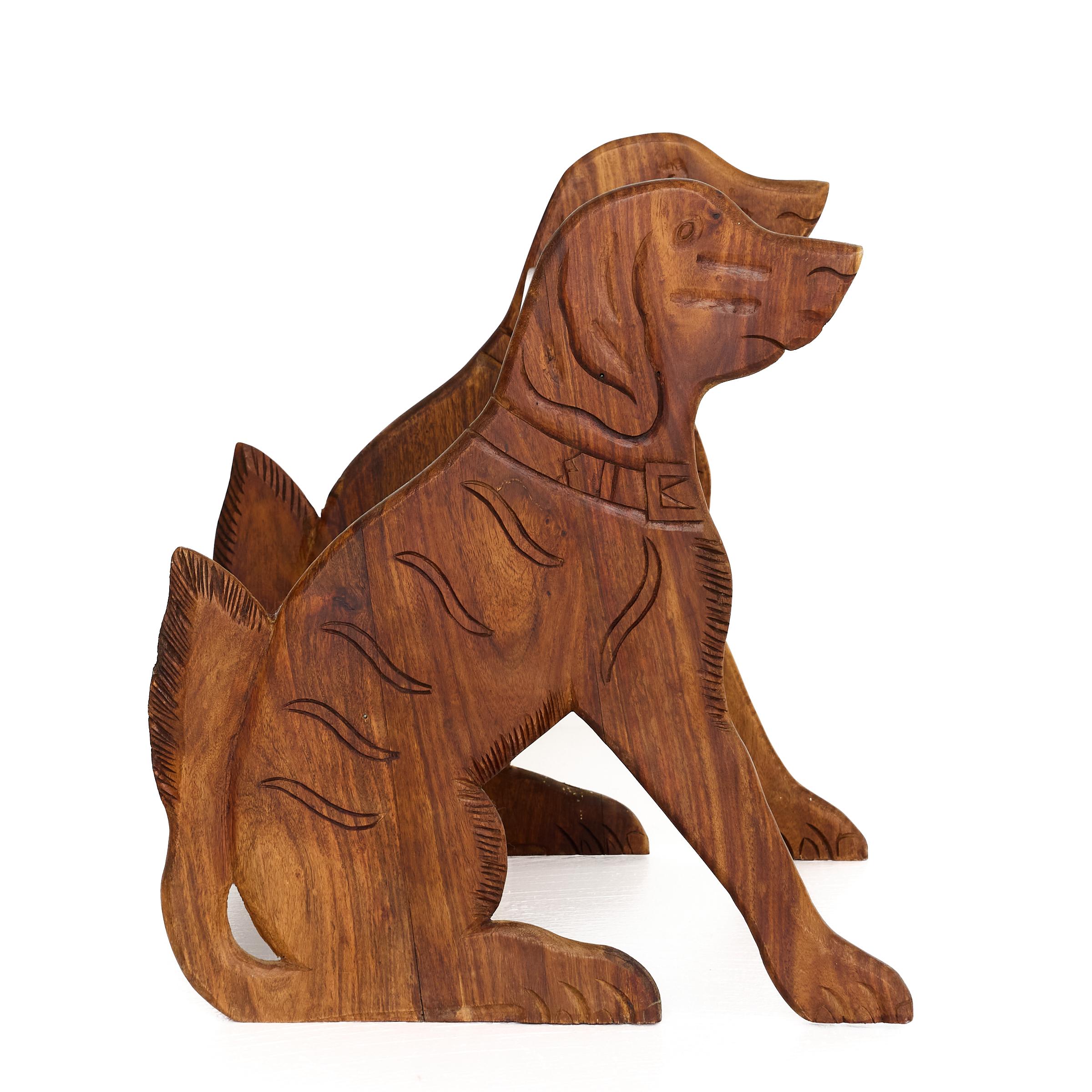 Folk Art Dog Profile Step Stool In Good Condition In Atlanta, GA