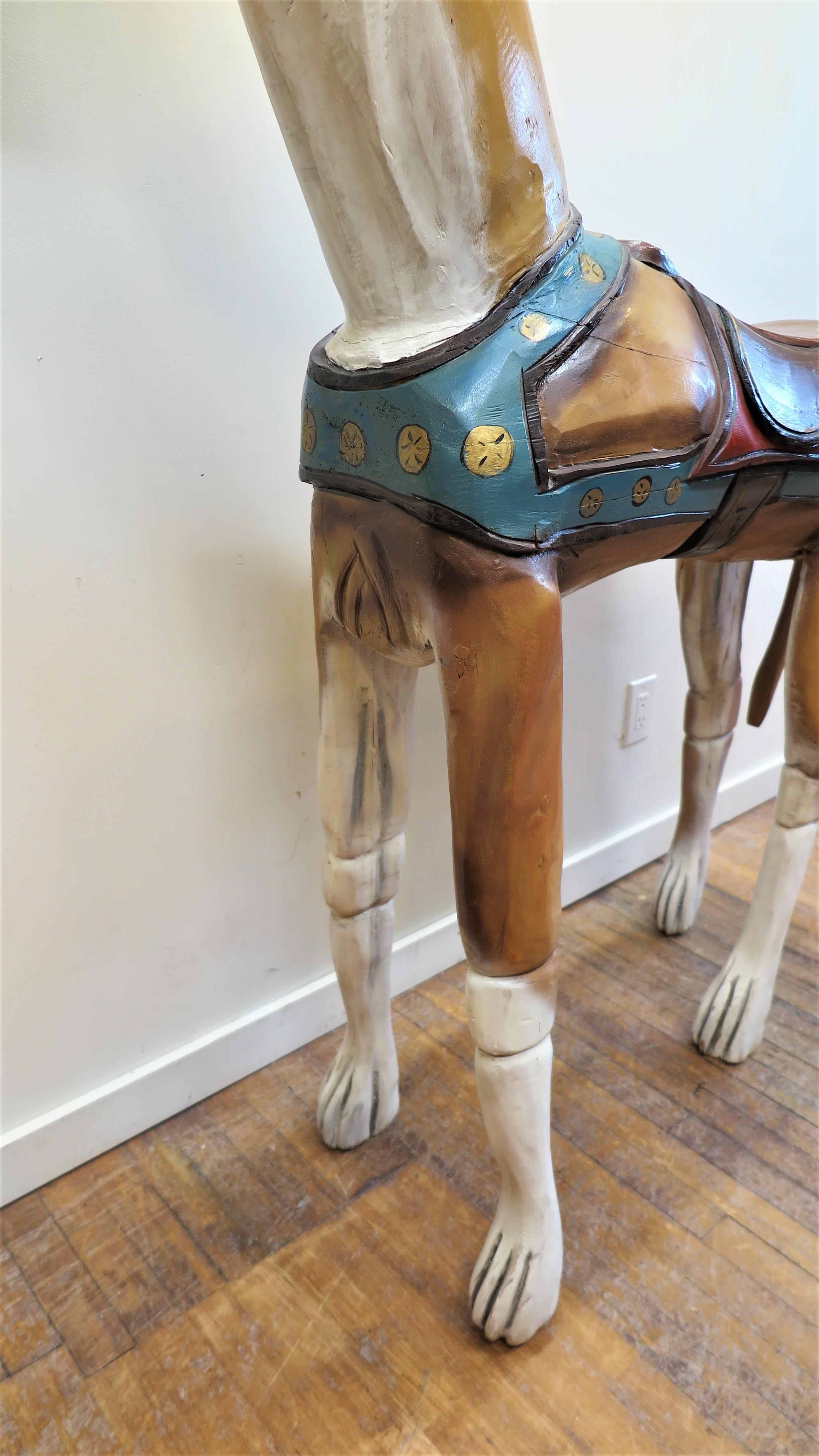 Folk Art Dog Sculpture In Good Condition In New York, NY