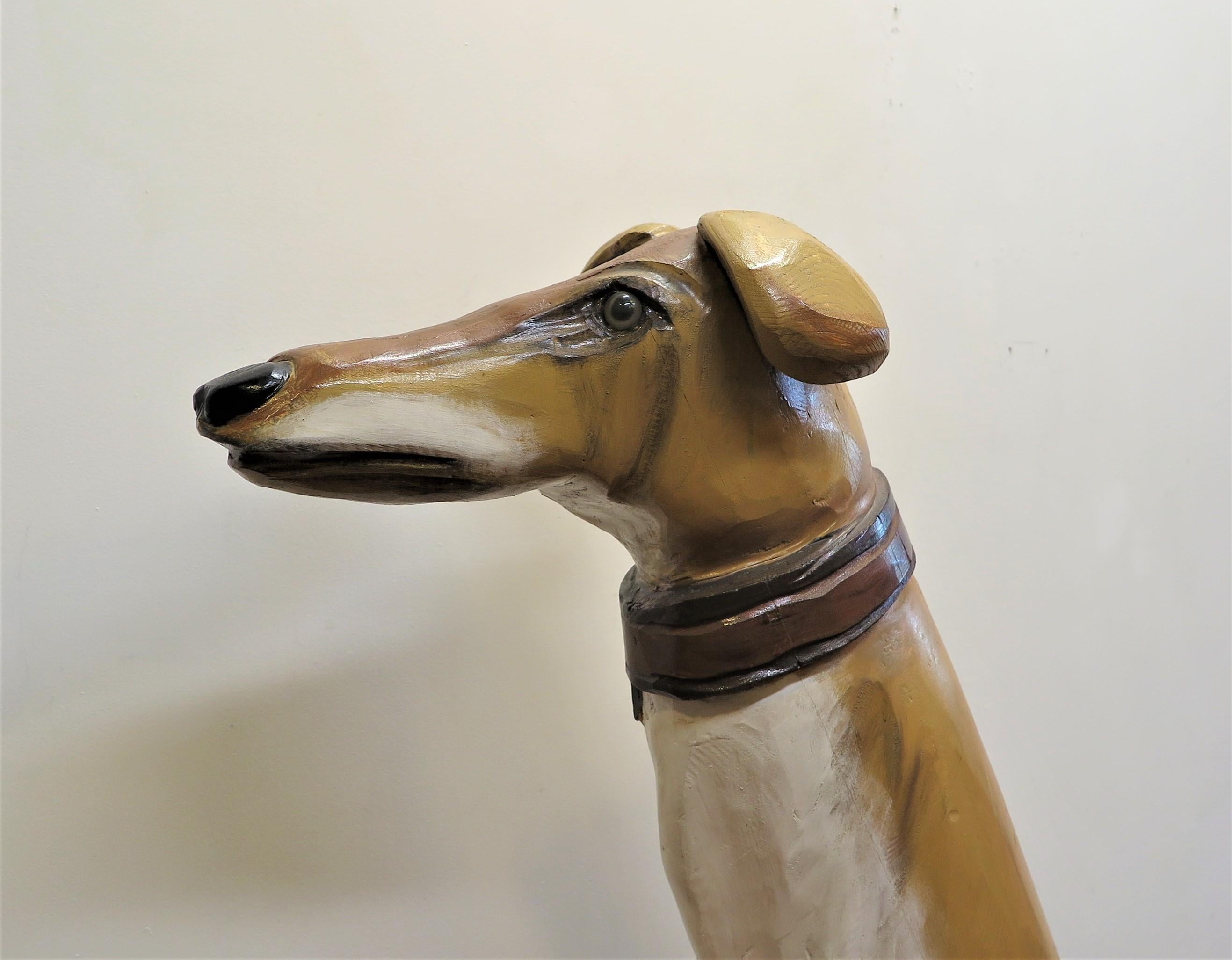 Late 20th Century Folk Art Dog Sculpture