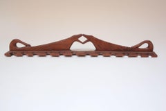 Folk Art Dual Dog Pipe Holder