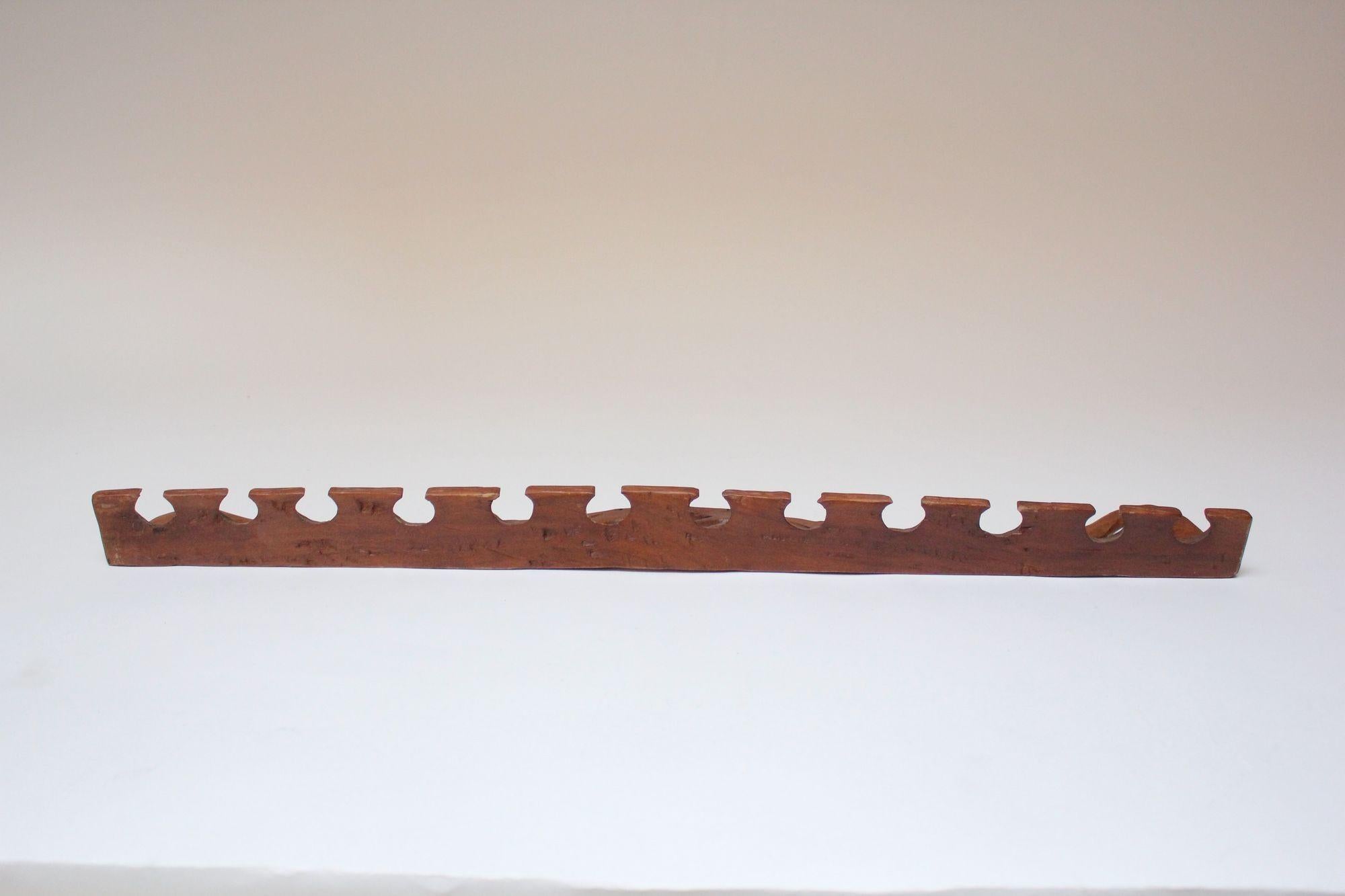 Artisanat Porte-pipe double chien Folk Art en vente