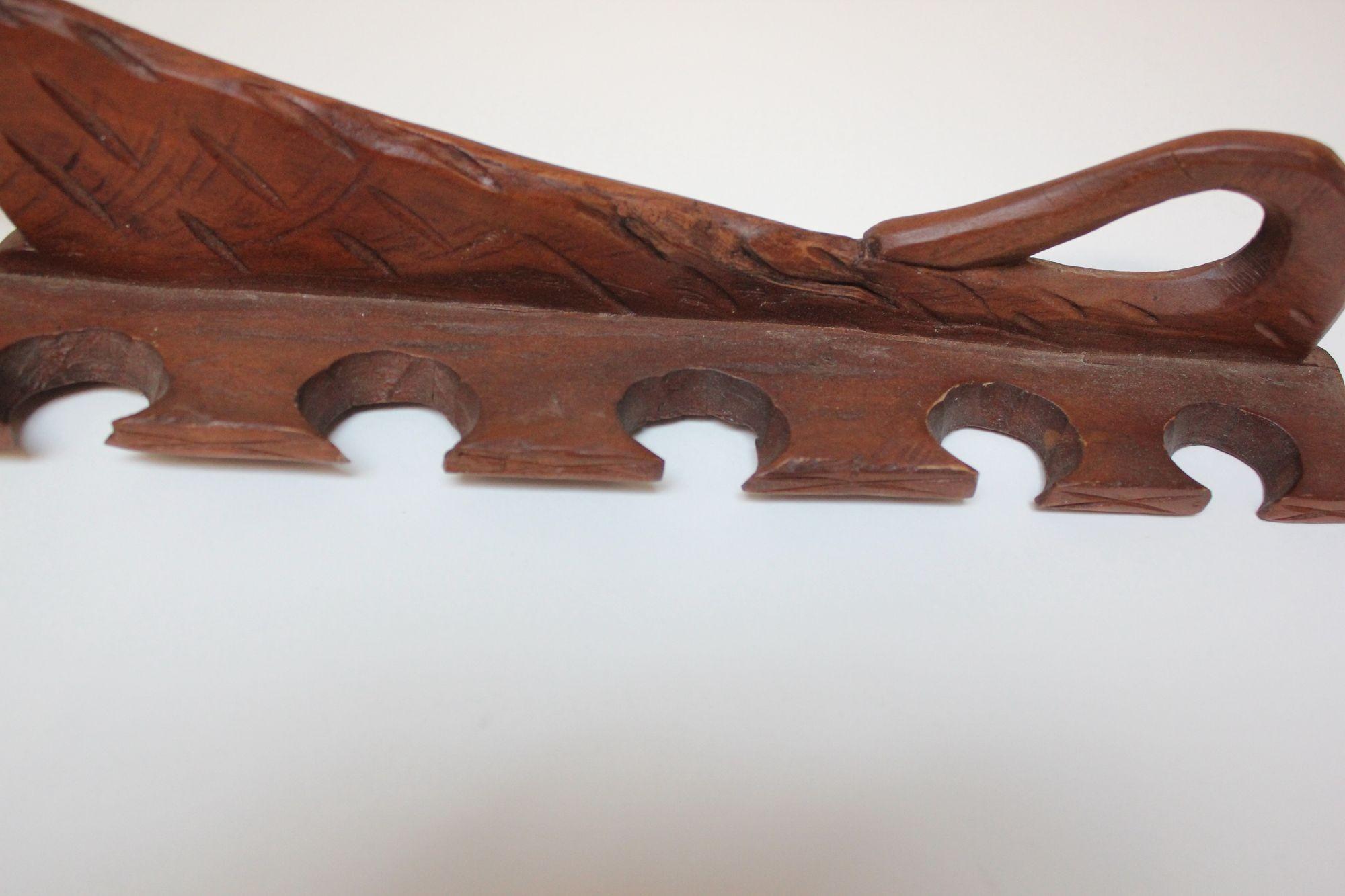 Porte-pipe double chien Folk Art en vente 2