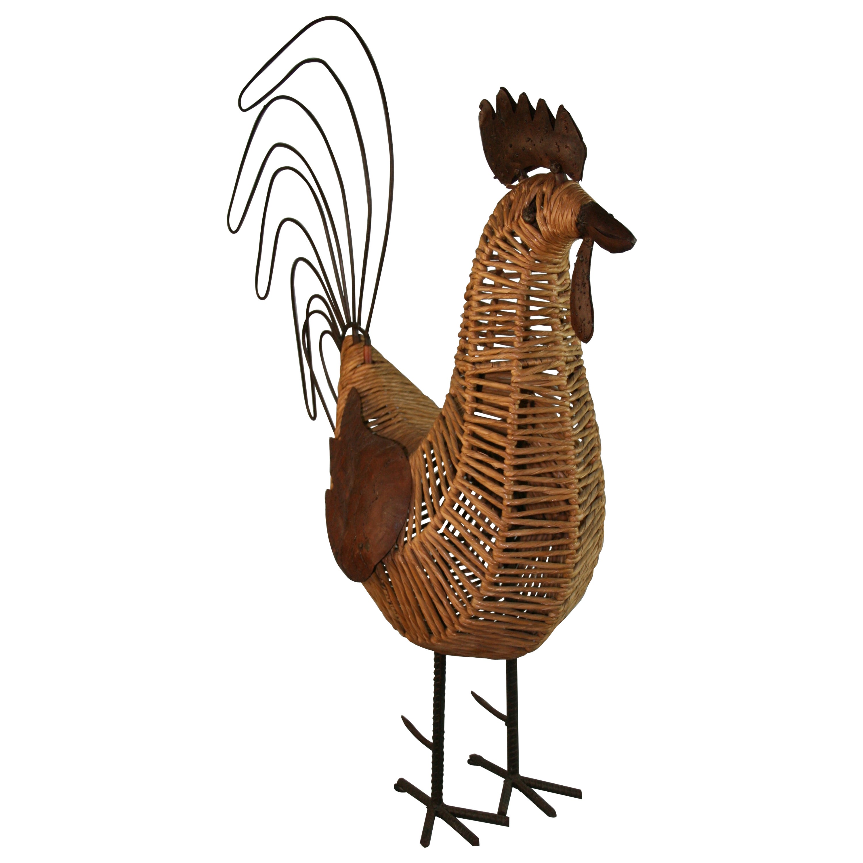 Negozio di pollame francese di arte popolare Gallo enorme  Scultura