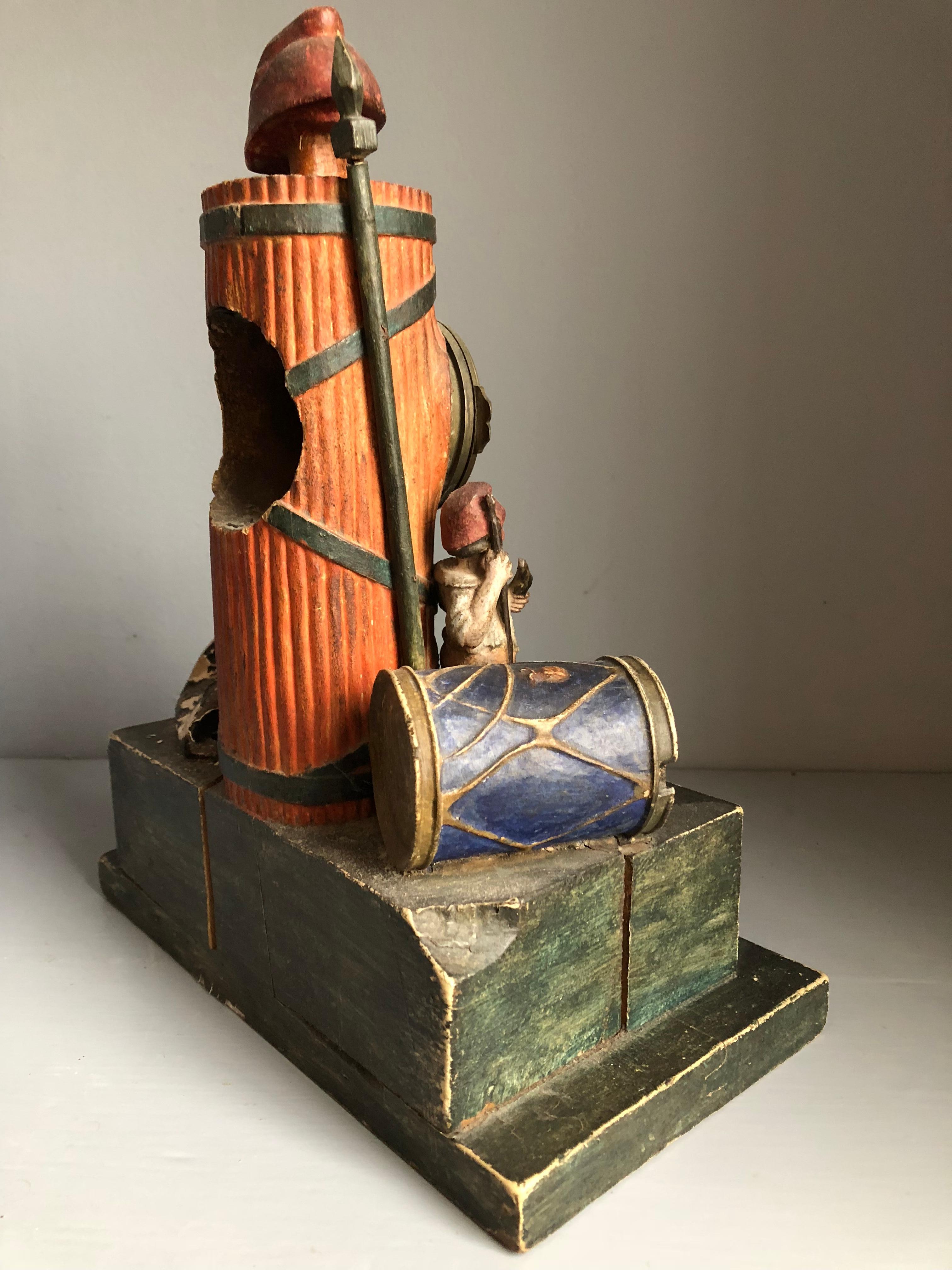 Folk Art French Revolution Clock, Early 19th Century In Good Condition In Doylestown, PA