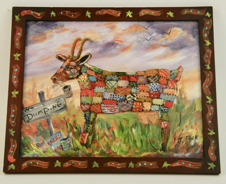 Folk Art Goat, 1940 For Sale at 1stDibs