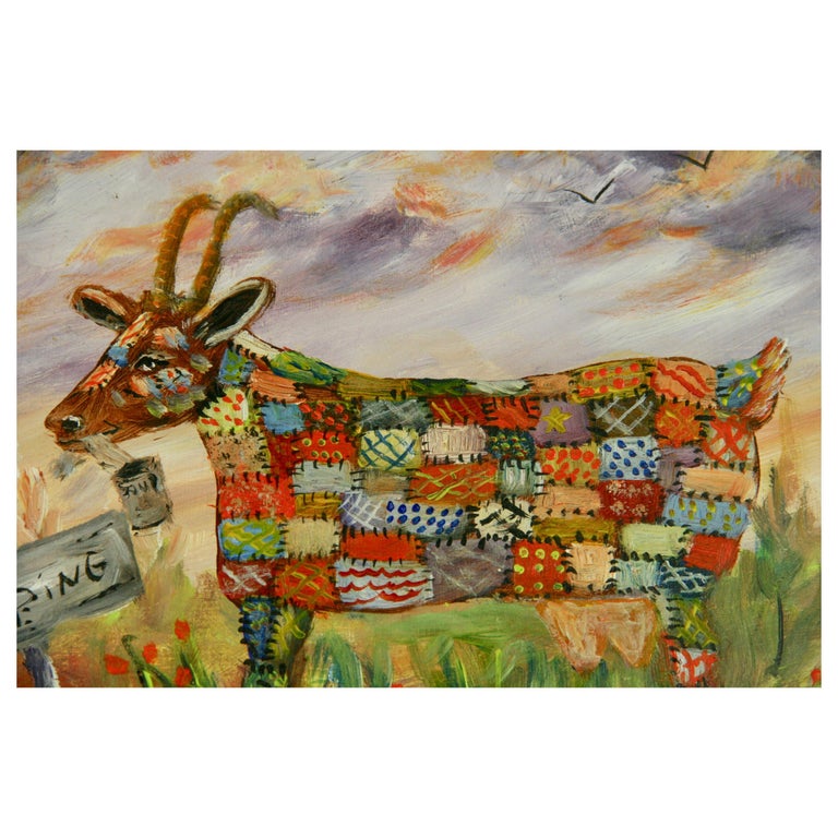 Folk Art Goat, 1940 For Sale at 1stDibs