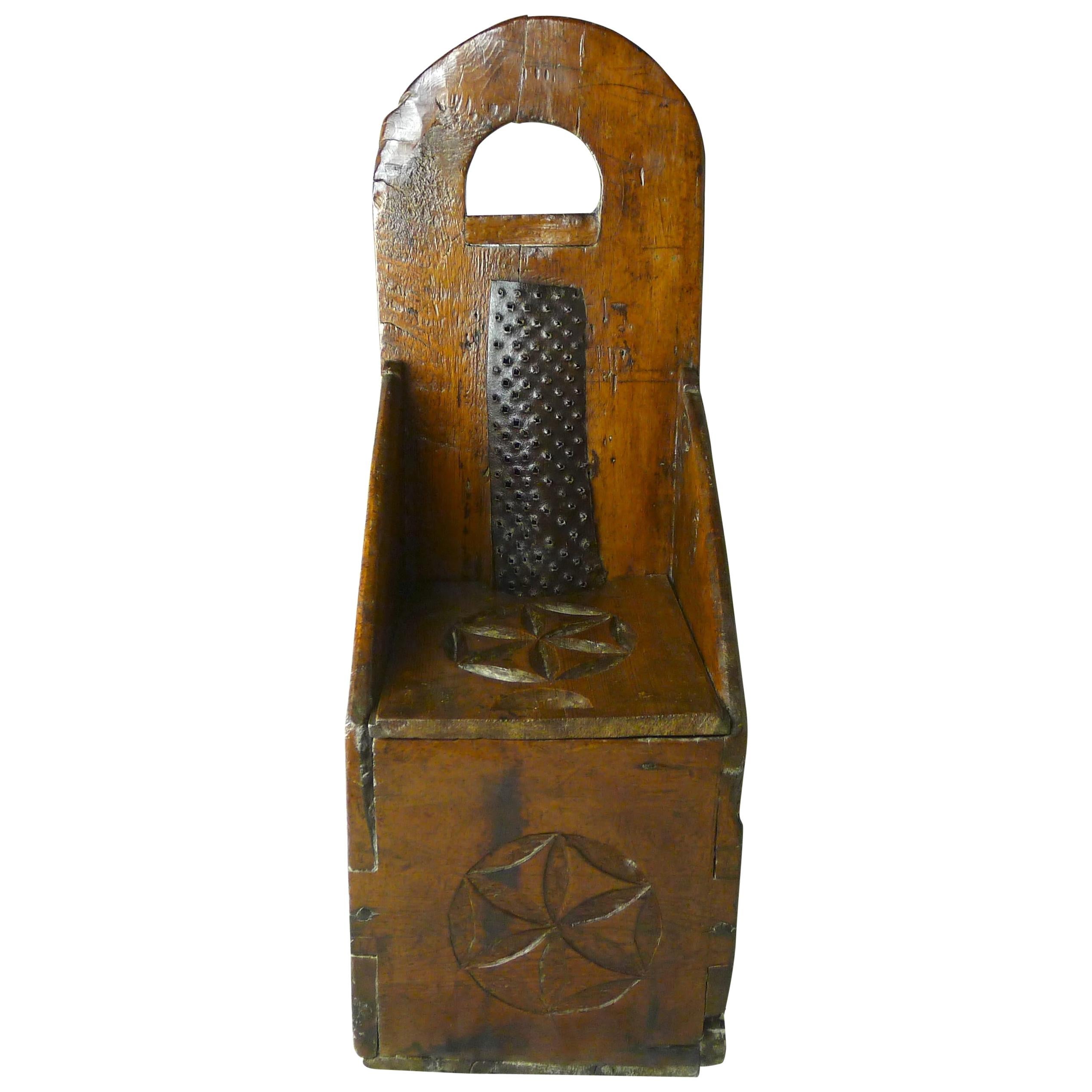 Folk Art Grater with Bread, 18th Century For Sale