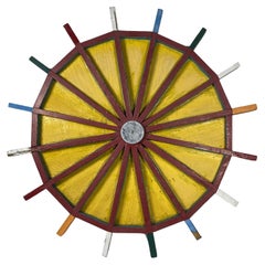 Folk Art Hand Made Circus Game Wheel