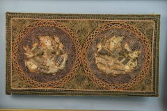 Antique Kalagas Burmese Wall Tapestry set in a Custom Newer Frame
