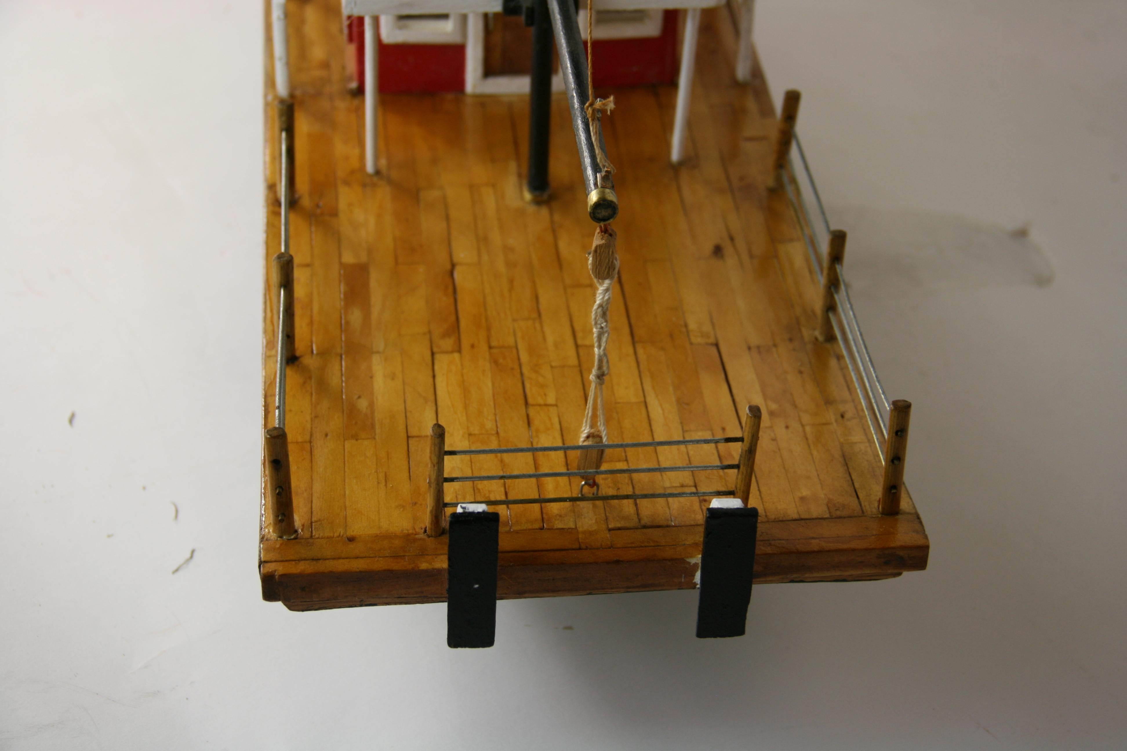 Art populaire Hand Made Maquette de bateau à roue à aubes en vente 4