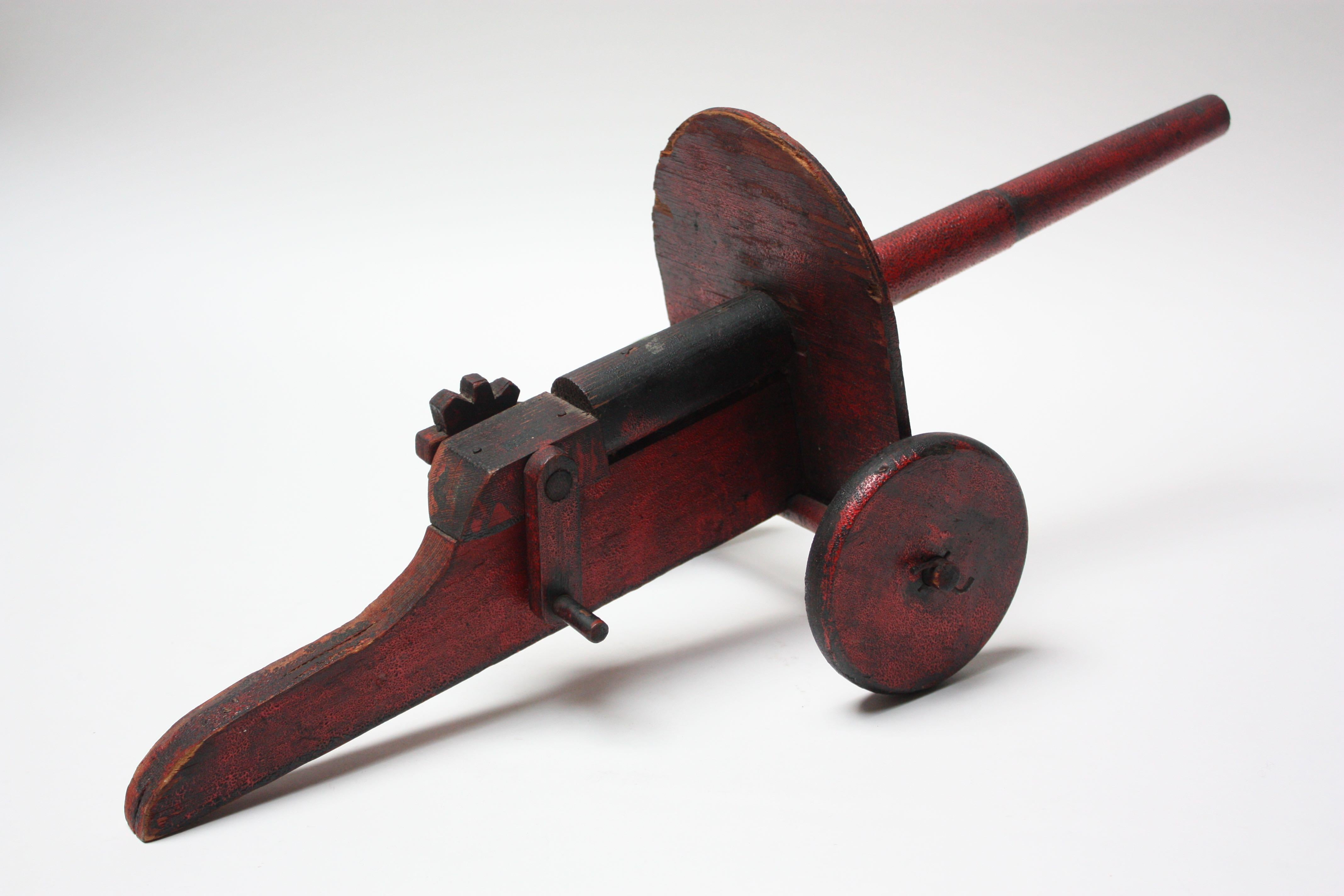 American Folk Art Hand Painted Cannon For Sale