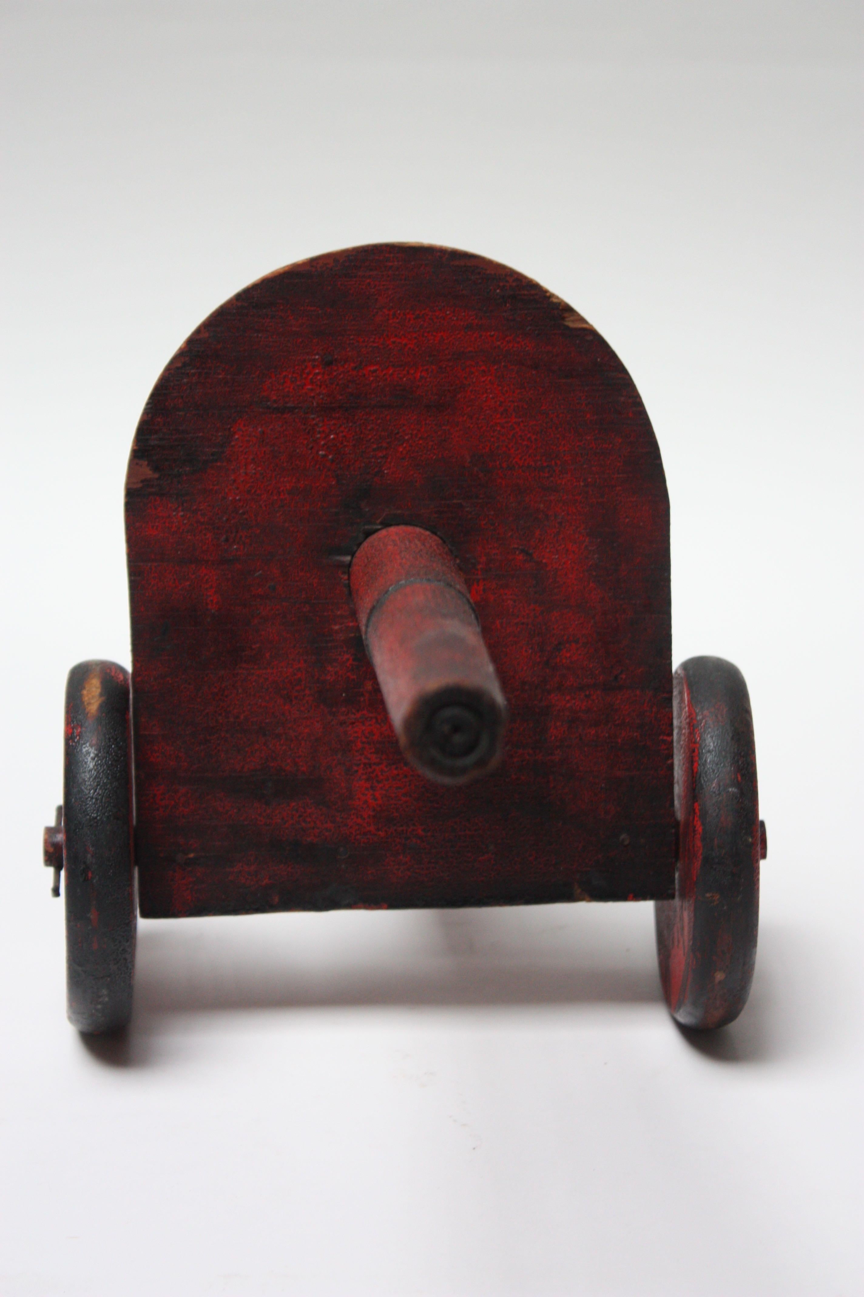 Mid-20th Century Folk Art Hand Painted Cannon For Sale