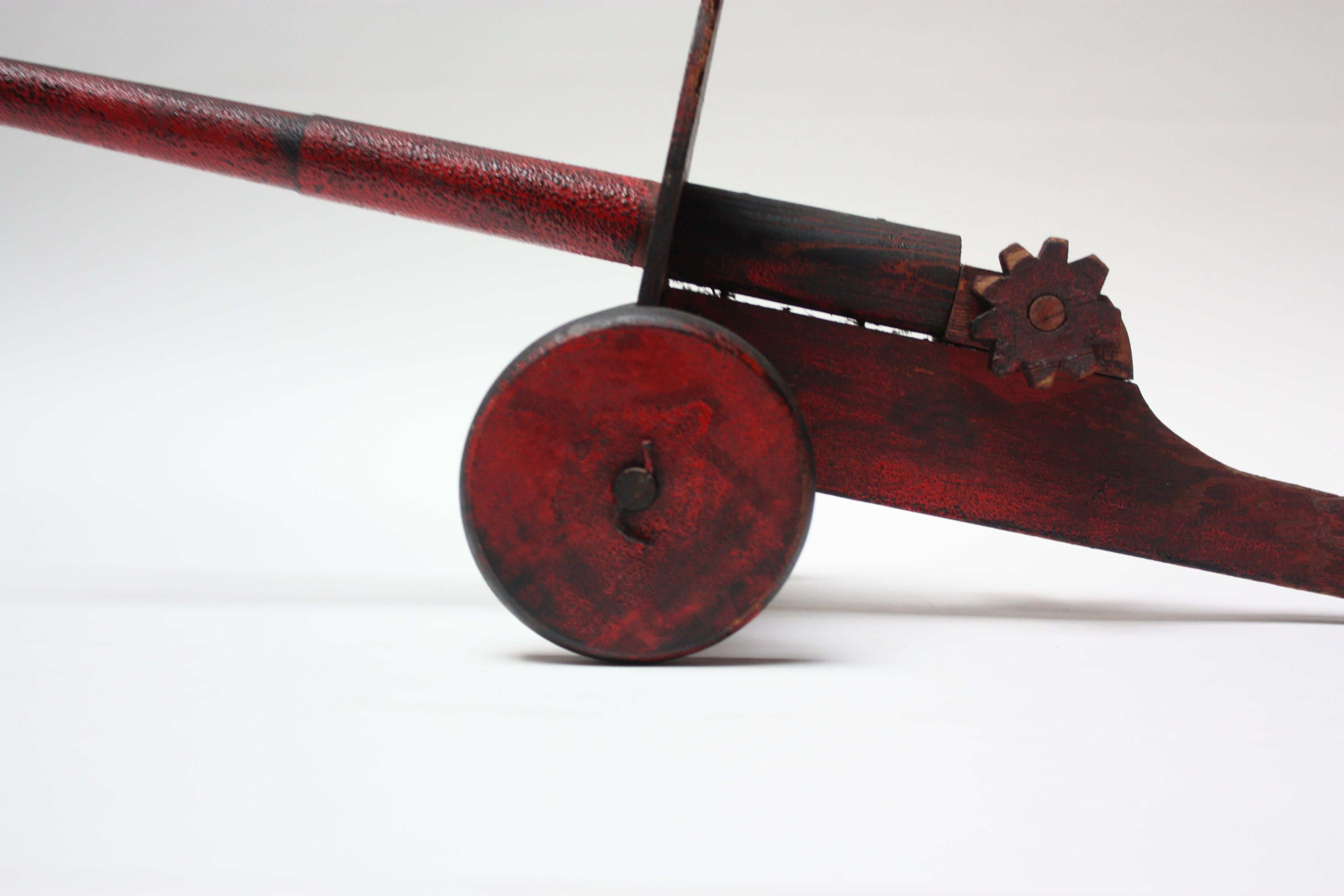 Folk Art Hand Painted Cannon For Sale 3