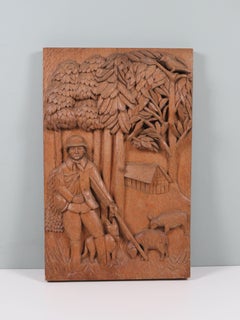 Folk Art, Handcarved wooden wall decoration