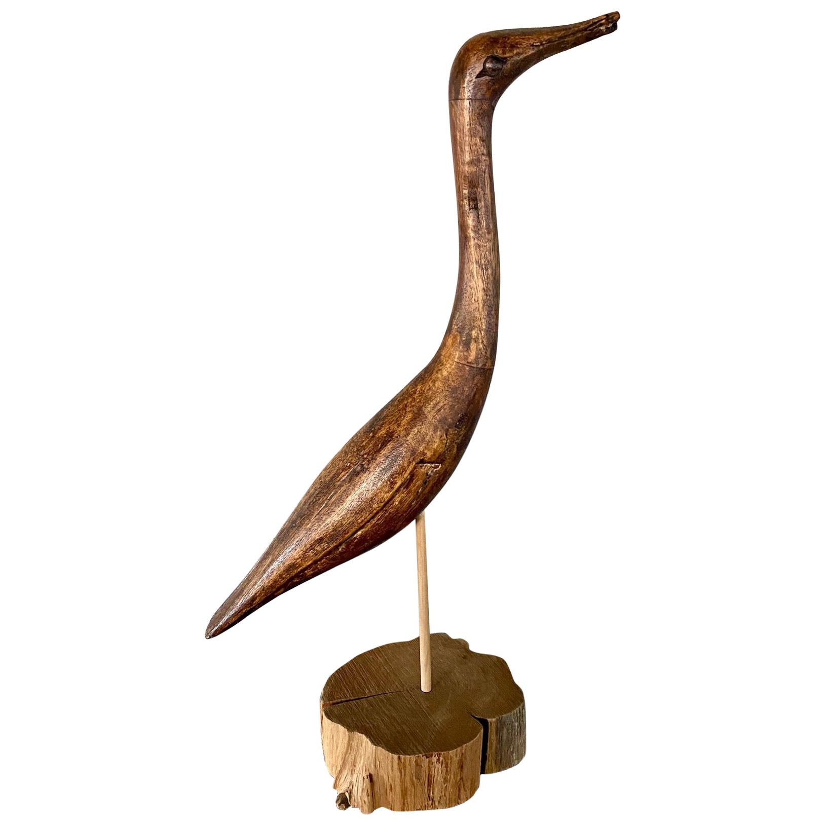 Folk Art Heron Decoy