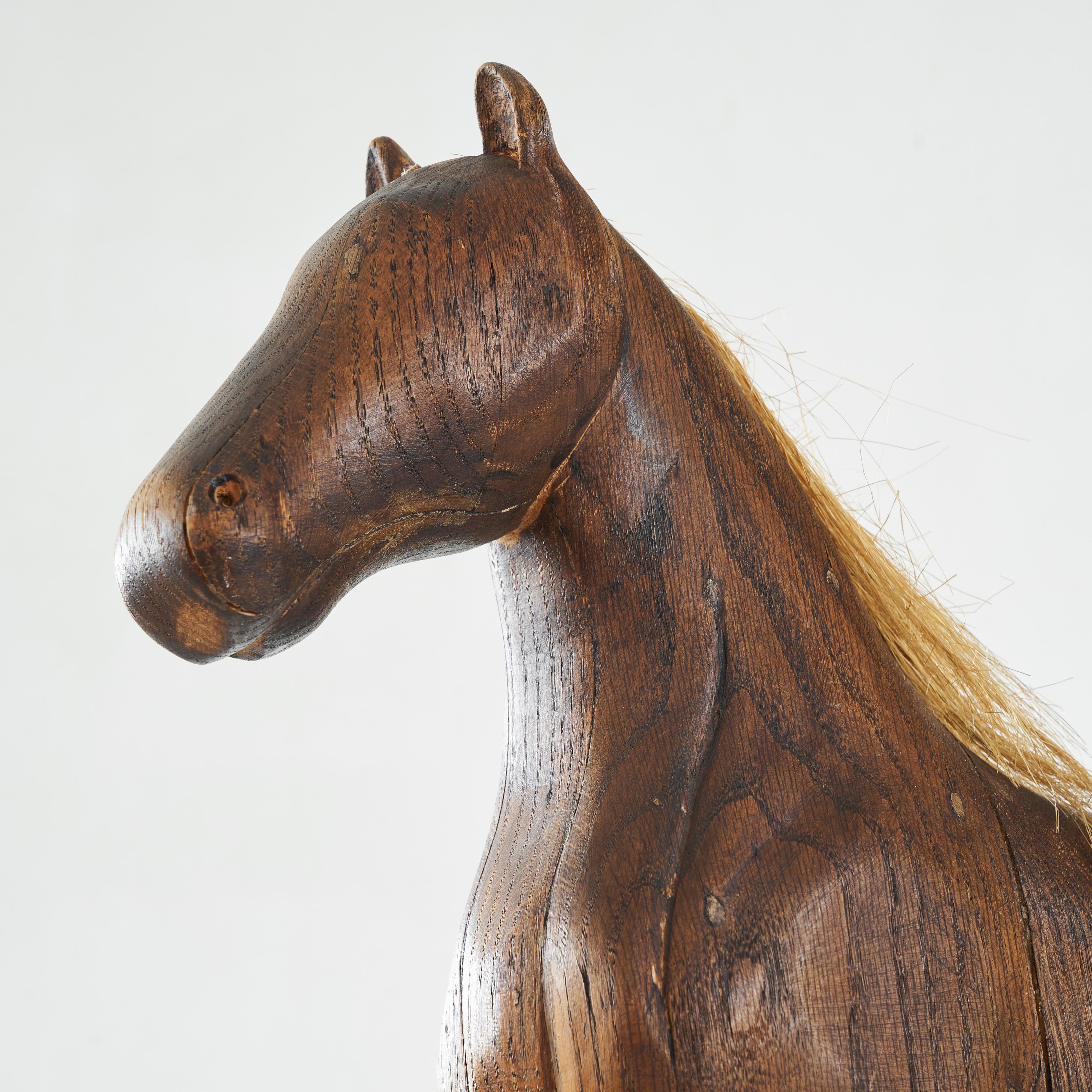 Unknown Folk Art Horse in Oak