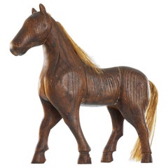 Folk Art Horse in Oak