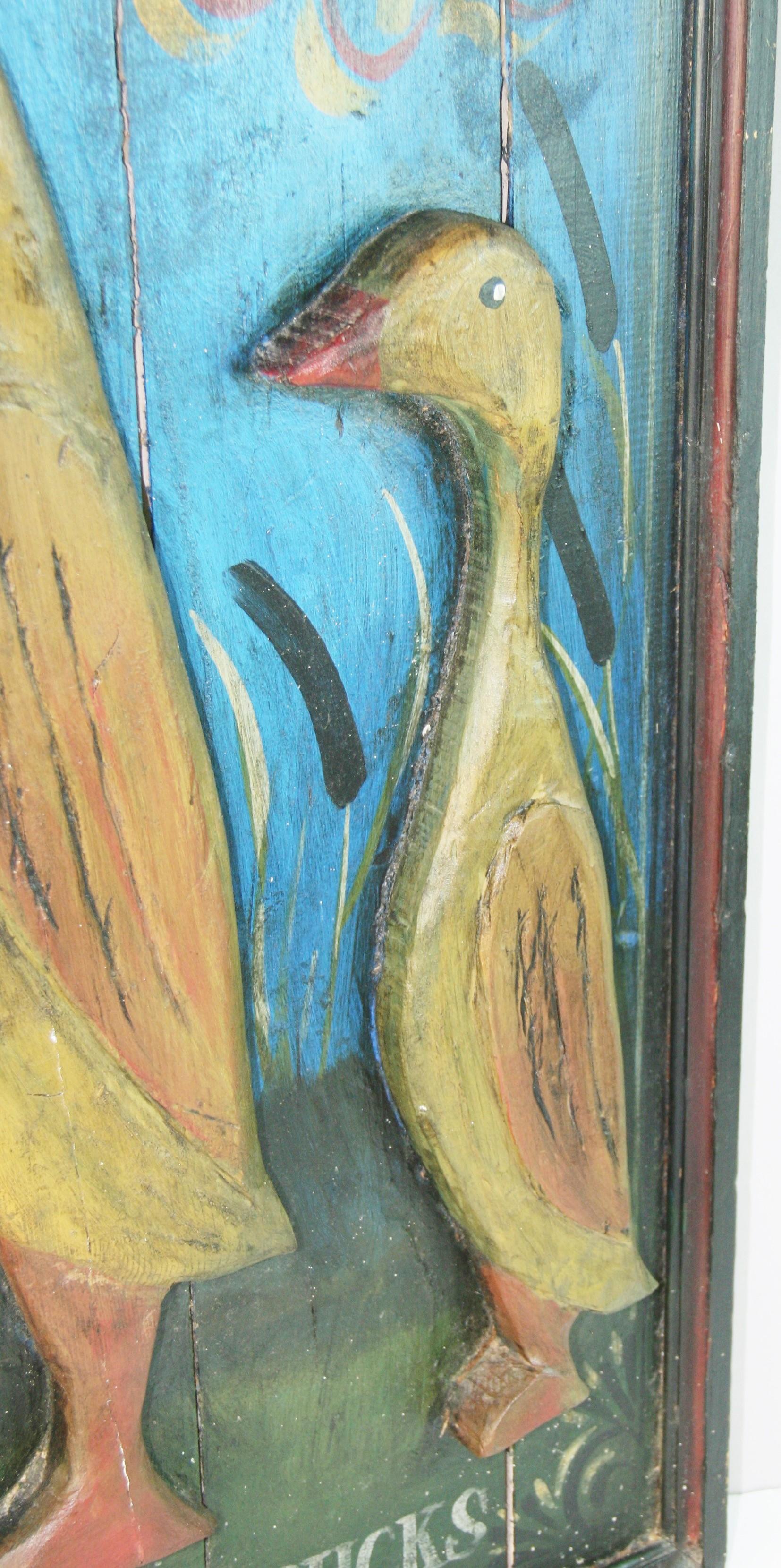 Insegna folkloristica della fattoria delle uova d'anatra del fiume Indiano In condizioni buone in vendita a Douglas Manor, NY