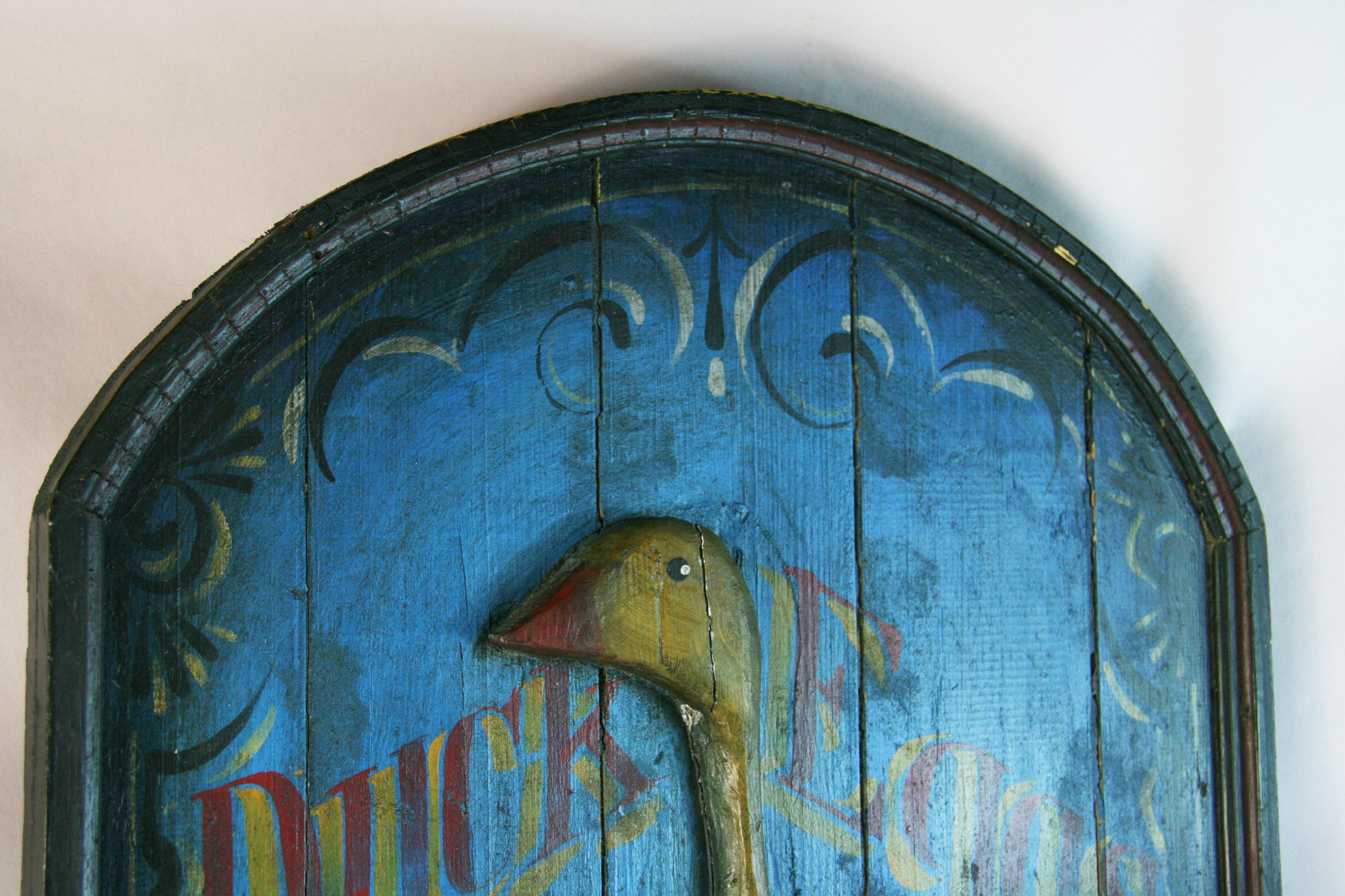 Insegna folkloristica della fattoria delle uova d'anatra del fiume Indiano in vendita 2