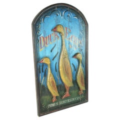 Folk Art Indian River Duck Egg Farm Sign