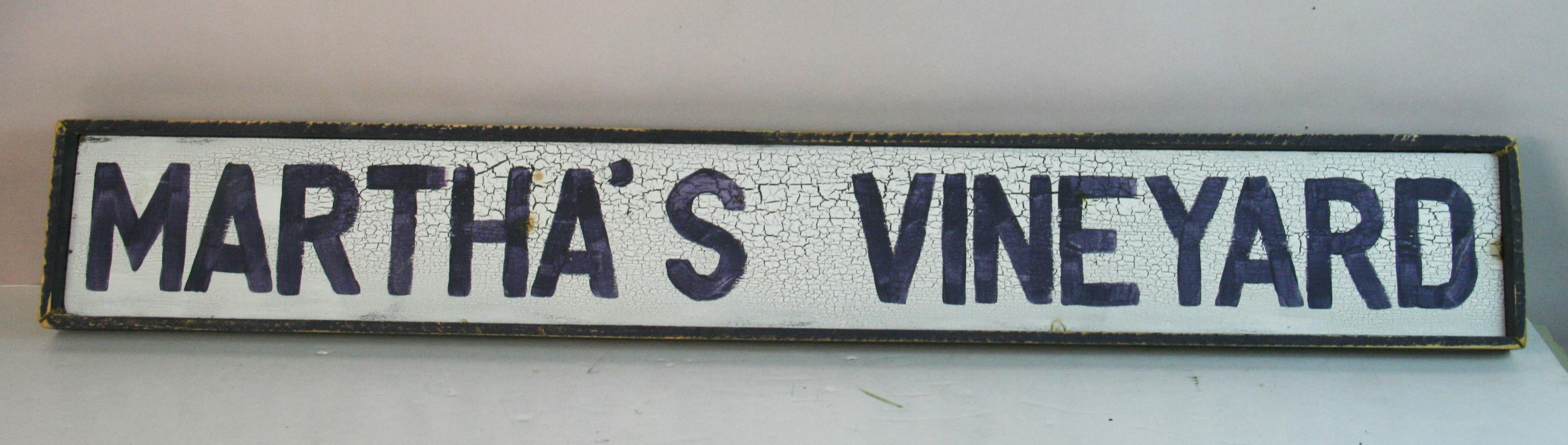 1868 Art populaire peint à Martha  enseigne en bois recyclé
Signé au verso