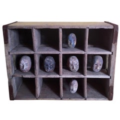 Folk Art Mask Shadowbox