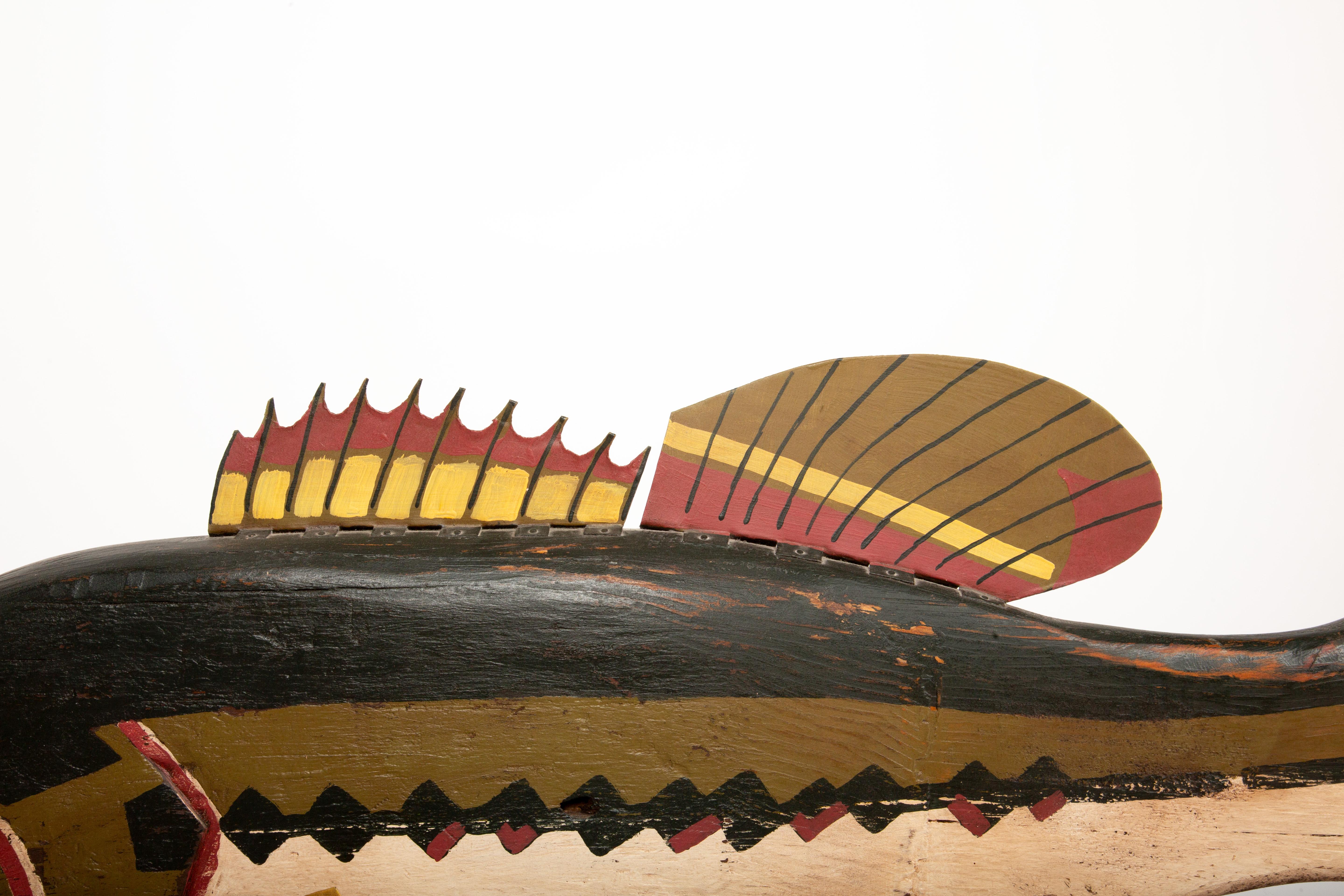 Folk Art Mastery: Jeff Raymond’s Hand-Carved Bass on Driftwood Stand 38