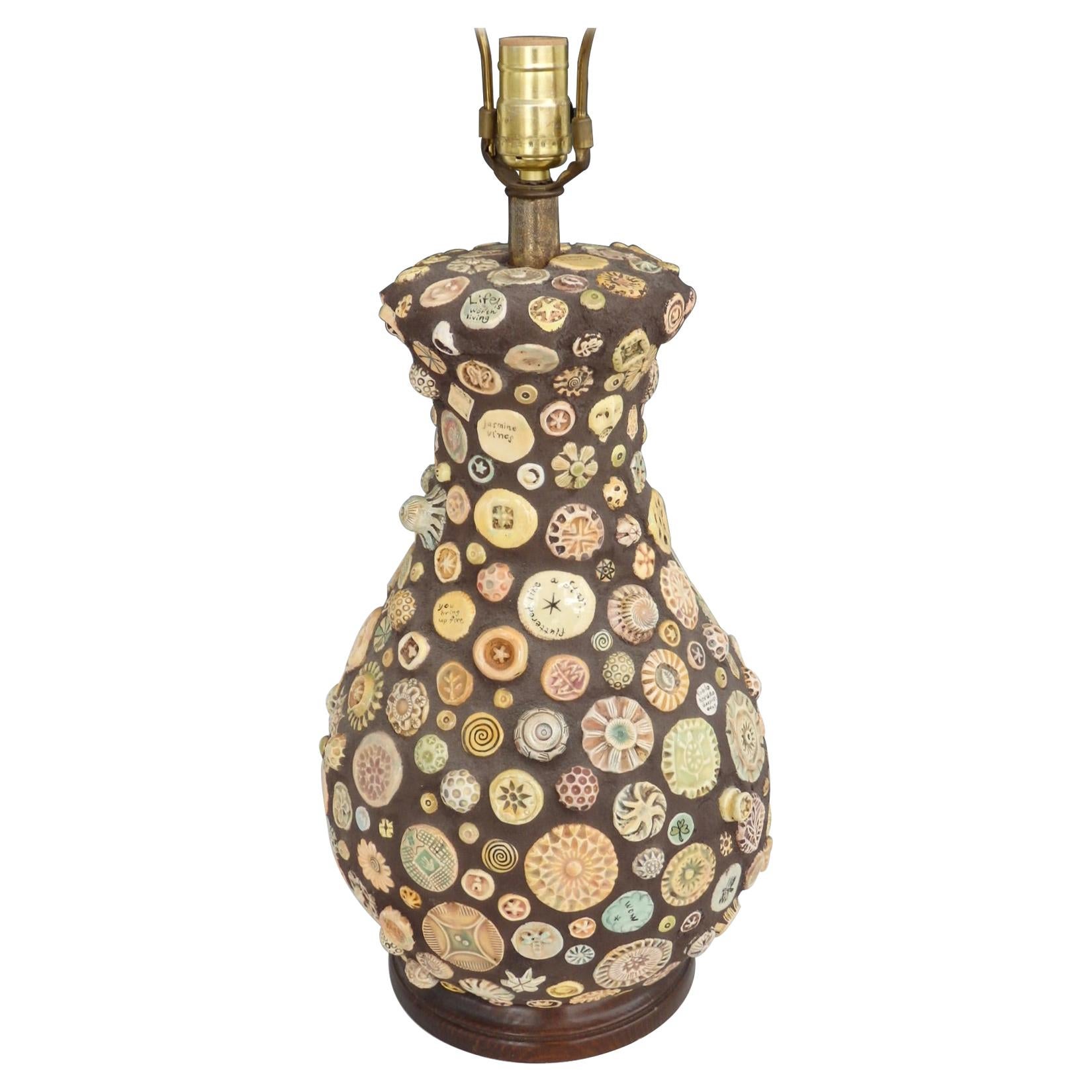 Pair of Folk Art Lamps at 1stDibs