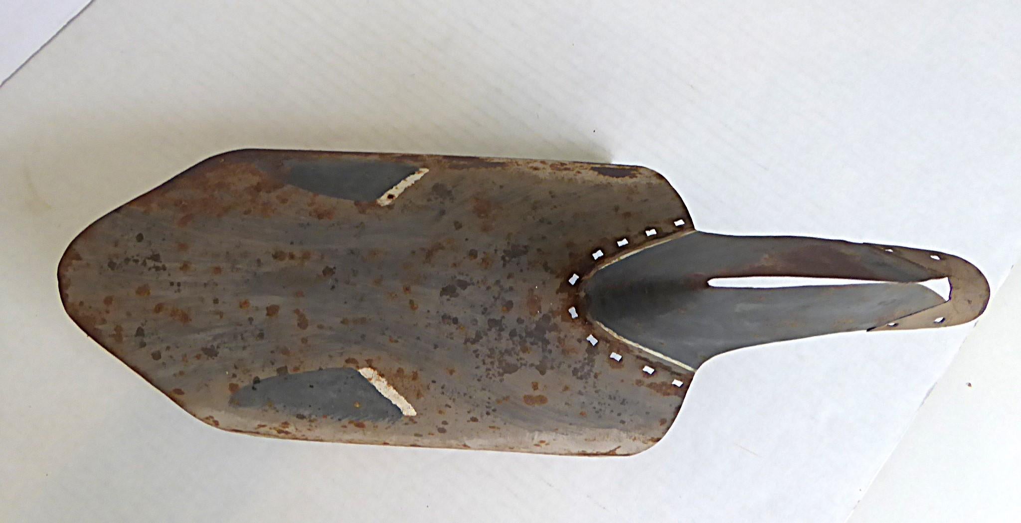 Mid-20th Century Folk Art Metal Mallard Duck Decoy late 1950s For Sale
