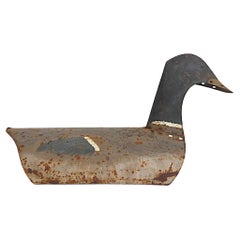 Volkskunst Metall Mallard Duck Decoy Ende der 1950er Jahre