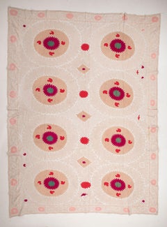 Folk Art Mid 20th C. Suzani from Samarkand, Uzbekistan