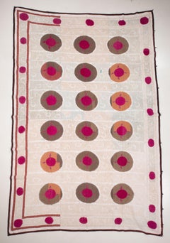 Folk Art Mid 20th C. Suzani from Samarkand, Uzbekistan